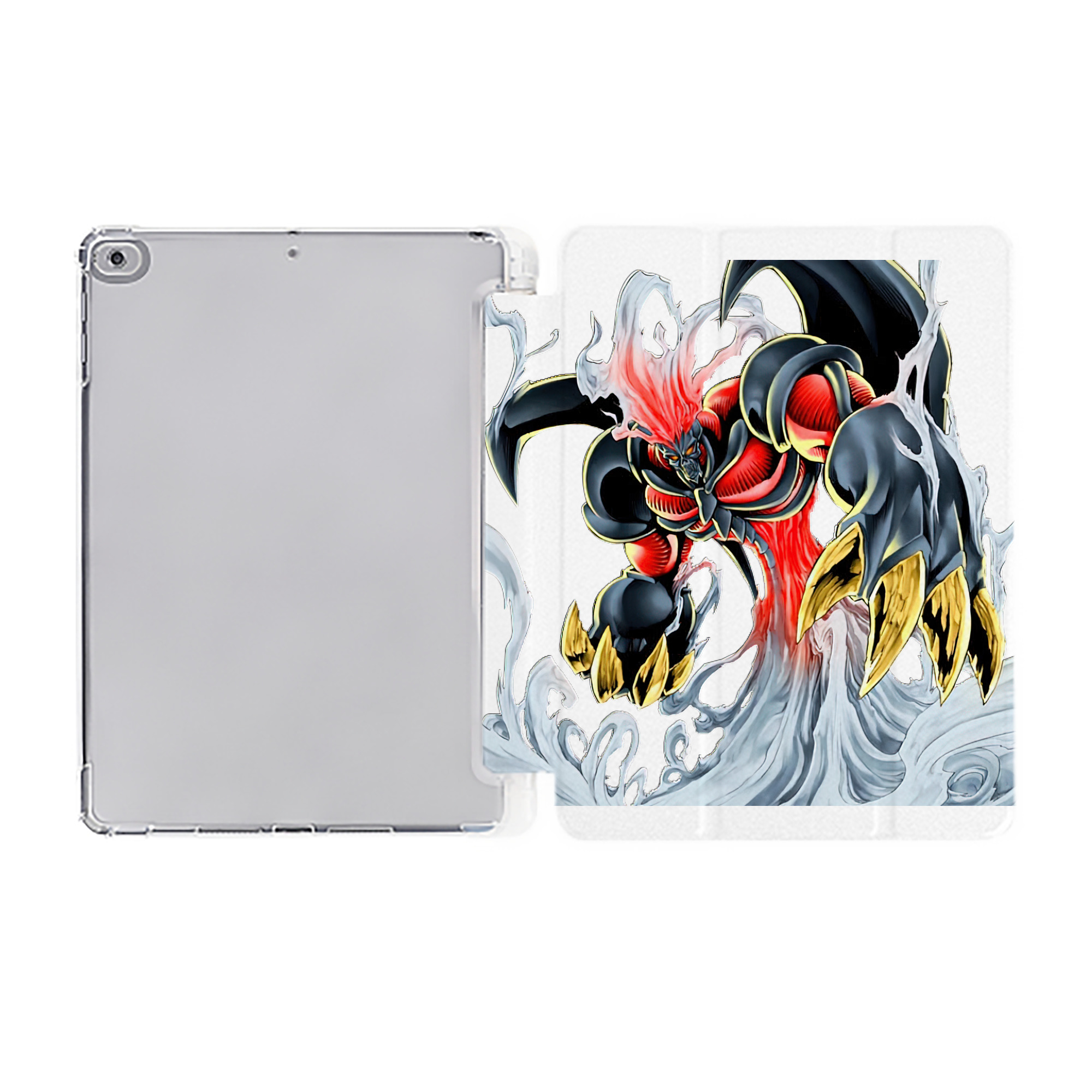 （画像用） 遊☆戯☆王 Yu-Gi-Oh! IPad ケース ペン収納付き 三つ折りスタンド PUレザー×シリコン 対応機種9.5/10.5/10.9インチ